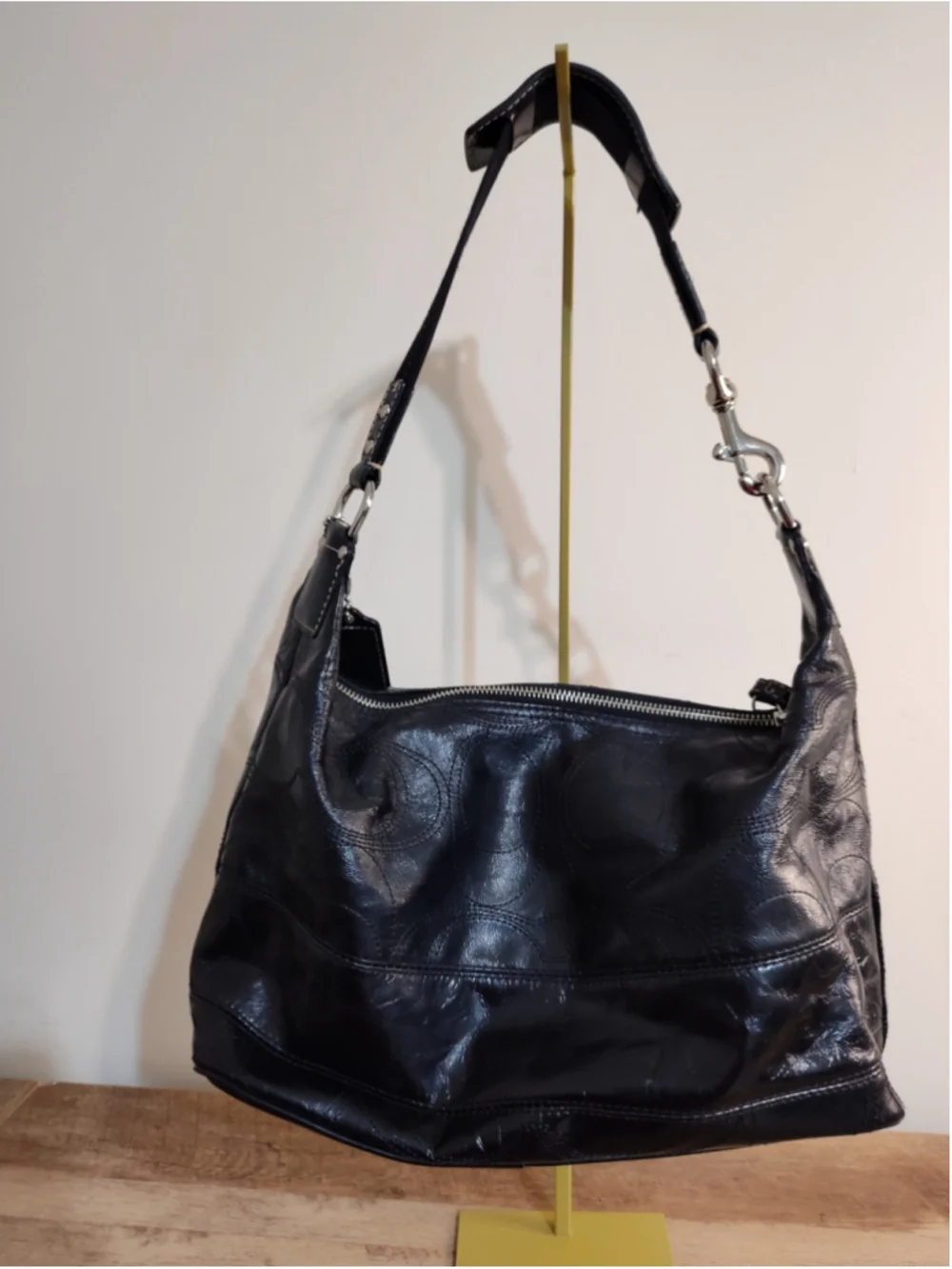 Women's Coach Black Hobo Bag One Size